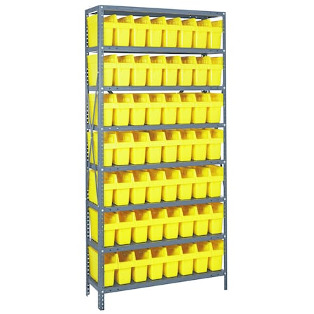 Quantum Storage Systems Store-Max 8" Shelf Bin Steel Shelving Systems 1875-SB803YL